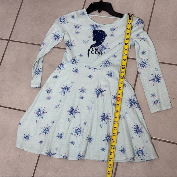 Disney Jumping Beans Limited Edition Girls Blue Elsa Frozen Dress Size 7. - Picture 7 of 7